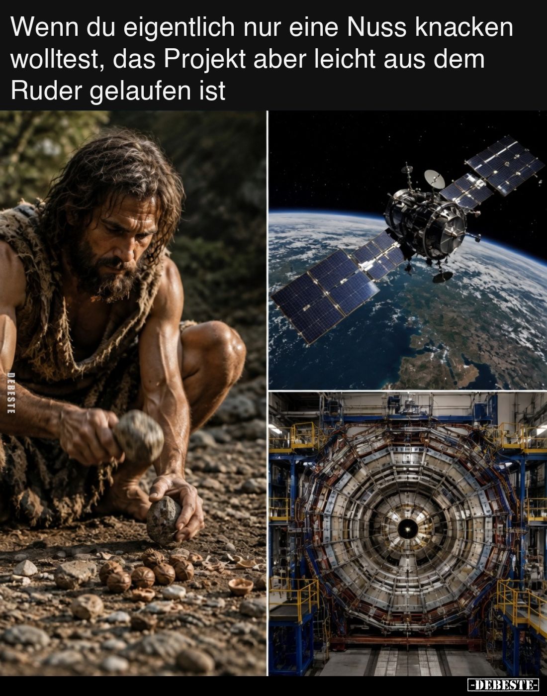 Wenn du eigentlich nur eine Nuss knacken wolltest, das.. - Lustige Bilder | DEBESTE.de