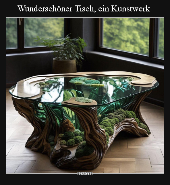 Wunderschöner Tisch, ein Kunstwerk.. - Lustige Bilder | DEBESTE.de