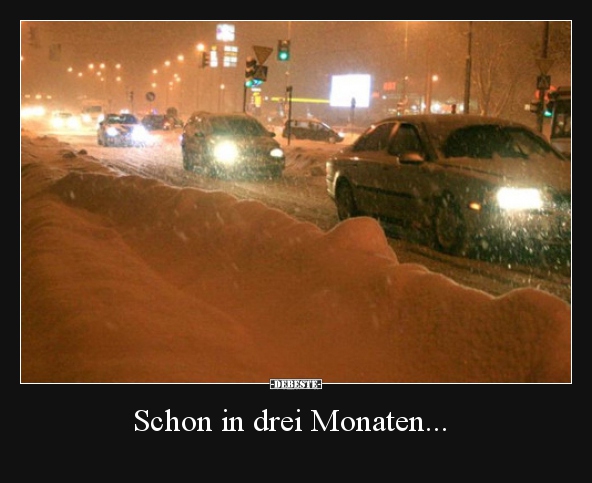 Schon in drei Monaten...