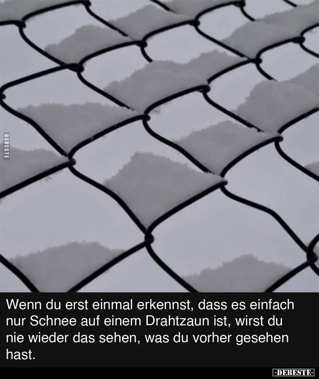 Wenn du erst einmal erkennst, dass es einfach nur Schnee.. - Lustige Bilder | DEBESTE.de