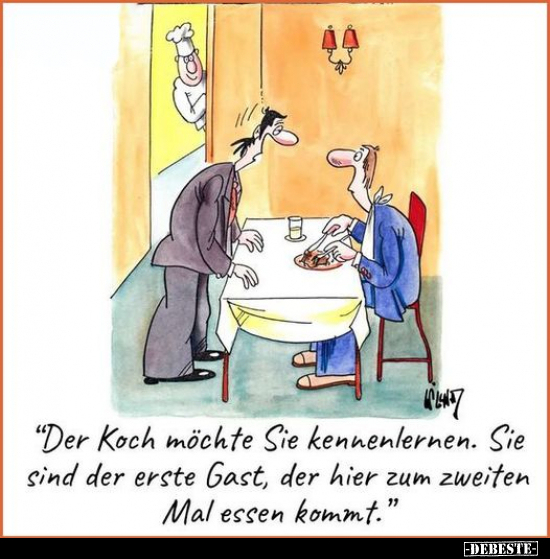 "Der Koch möchte Sie kennenlernen.." - Lustige Bilder | DEBESTE.de