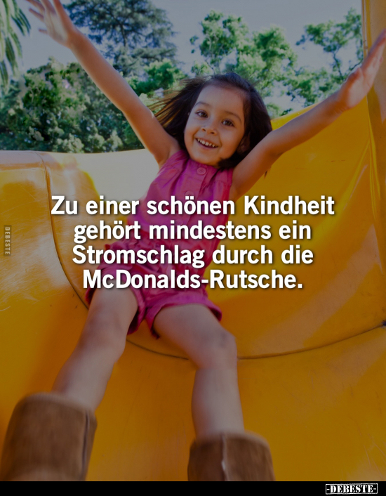 Zu einer schönen Kindheit gehört mindestens ein Stromschlag.. - Lustige Bilder | DEBESTE.de