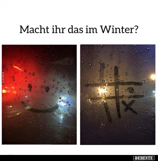 Macht ihr das im Winter?.. - Lustige Bilder | DEBESTE.de