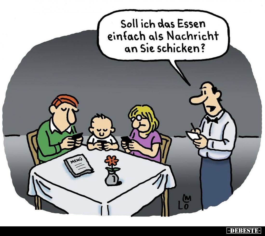 Soll ich das Essen einfach als Nachricht an Sie.. - Lustige Bilder | DEBESTE.de