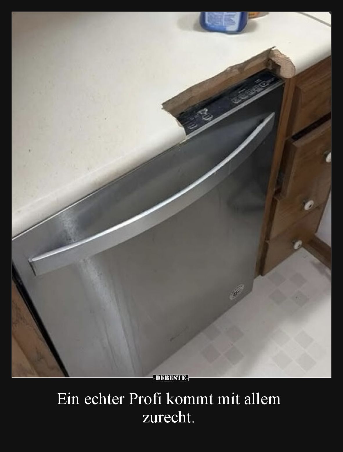 Ein echter Profi kommt mit allem zurecht.