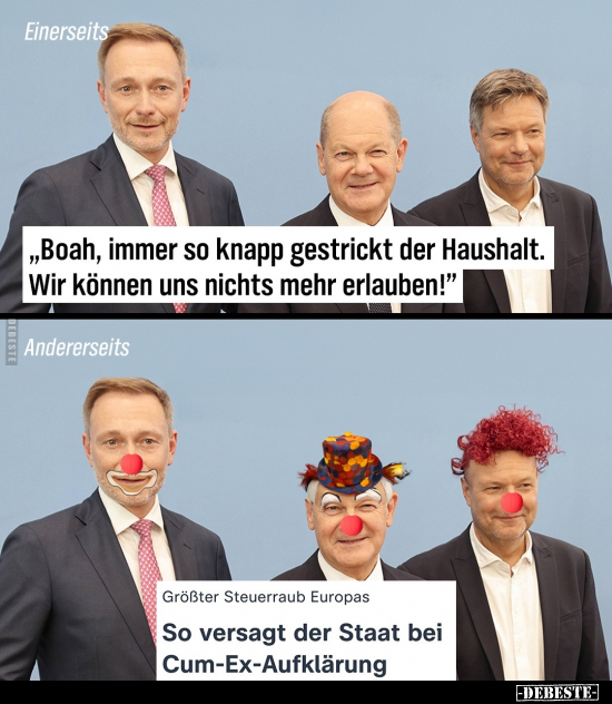 "Boah, immer so knapp gestrickt der Haushalt..." - Lustige Bilder | DEBESTE.de