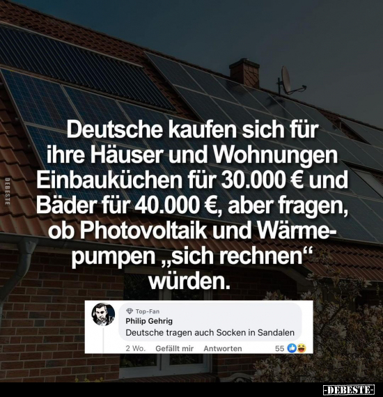 Deutsche kaufen sich für ihre Häuser und Wohnungen.. - Lustige Bilder | DEBESTE.de