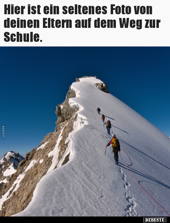 Hier ist ein seltenes Foto von deinen Eltern auf dem Weg..