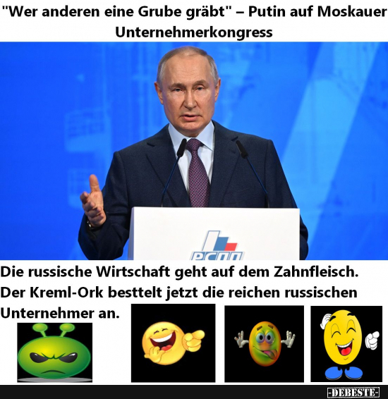 Putin muß auf Betteltour gehen - Lustige Bilder | DEBESTE.de