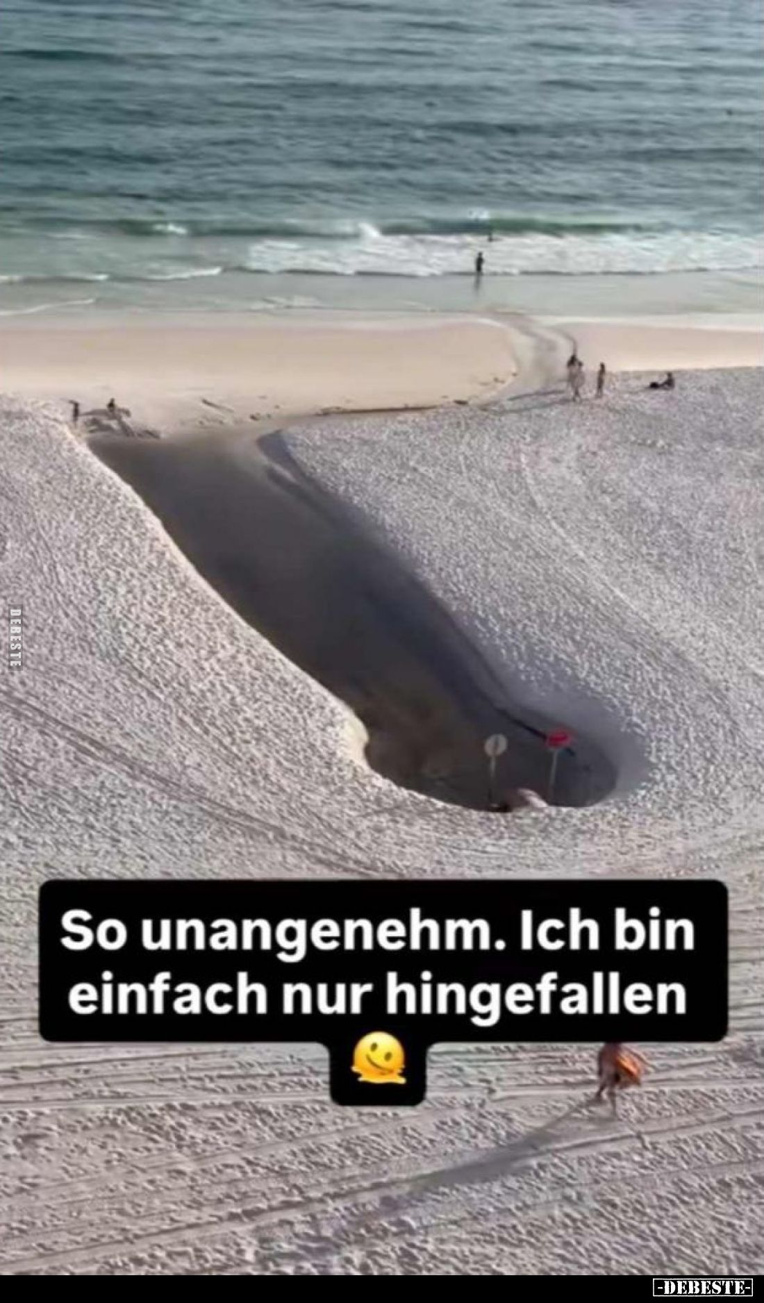 So unangenehm. Ich bin einfach nur hingefallen.