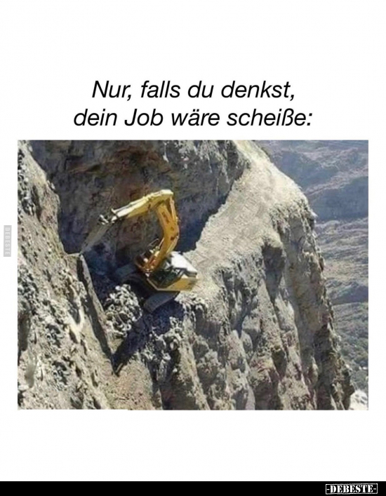 Nur, falls du denkst, dein Job wäre schei*ße.. - Lustige Bilder | DEBESTE.de