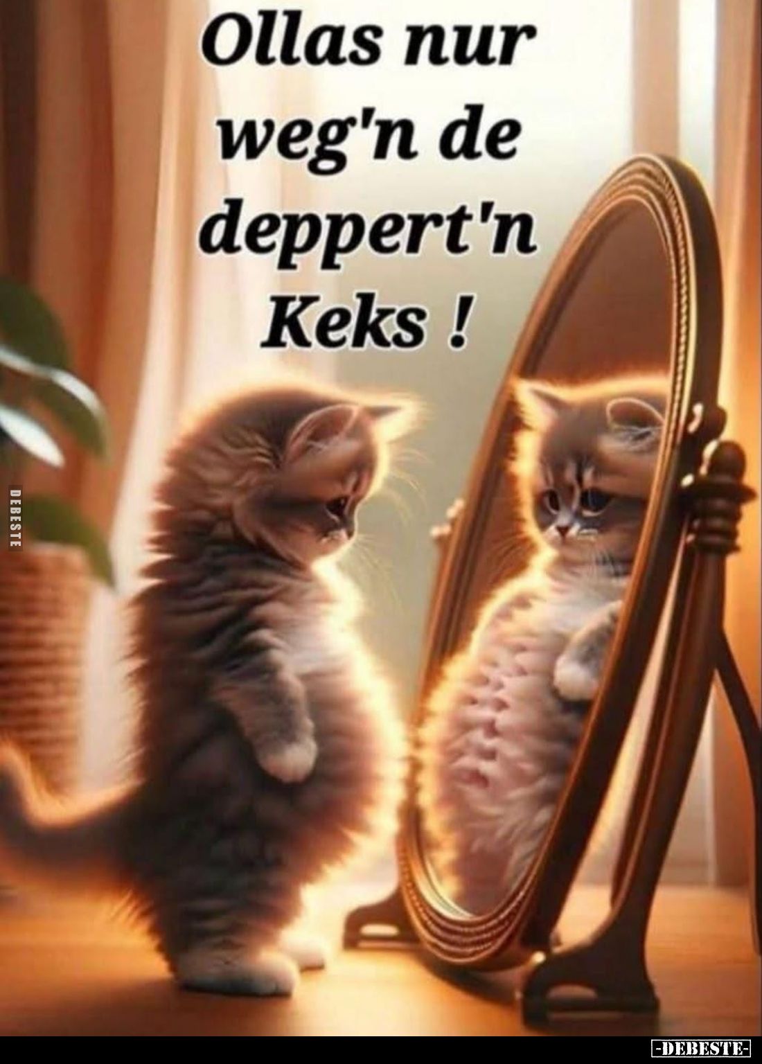 Ollas nur weg'n de deppert'n Keks!