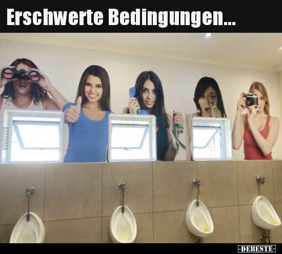Erschwerte Bedingungen...