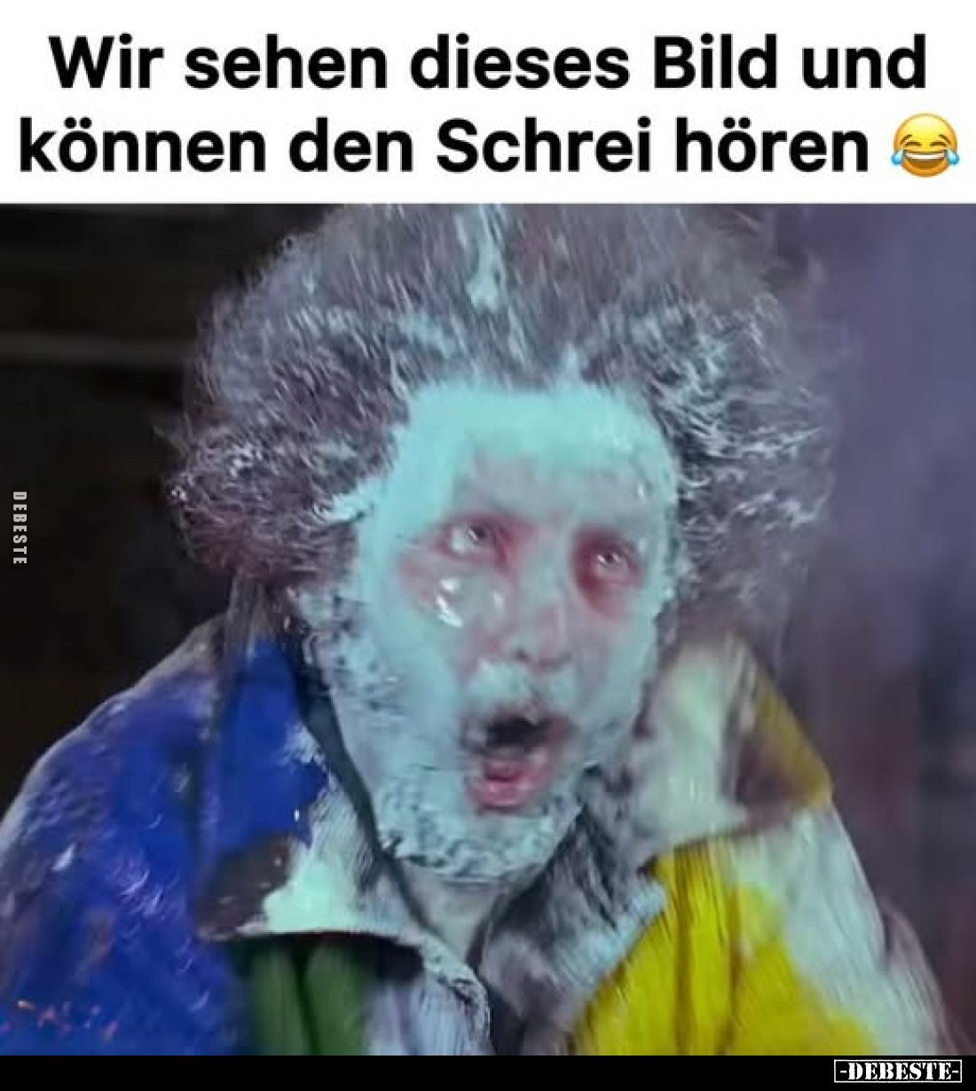 Wir sehen dieses Bild und können den Schrei hören