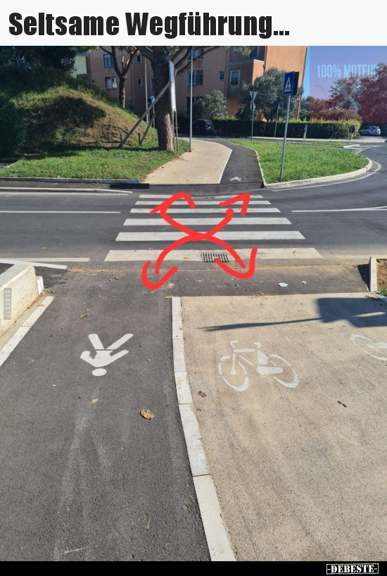 Seltsame Wegführung...