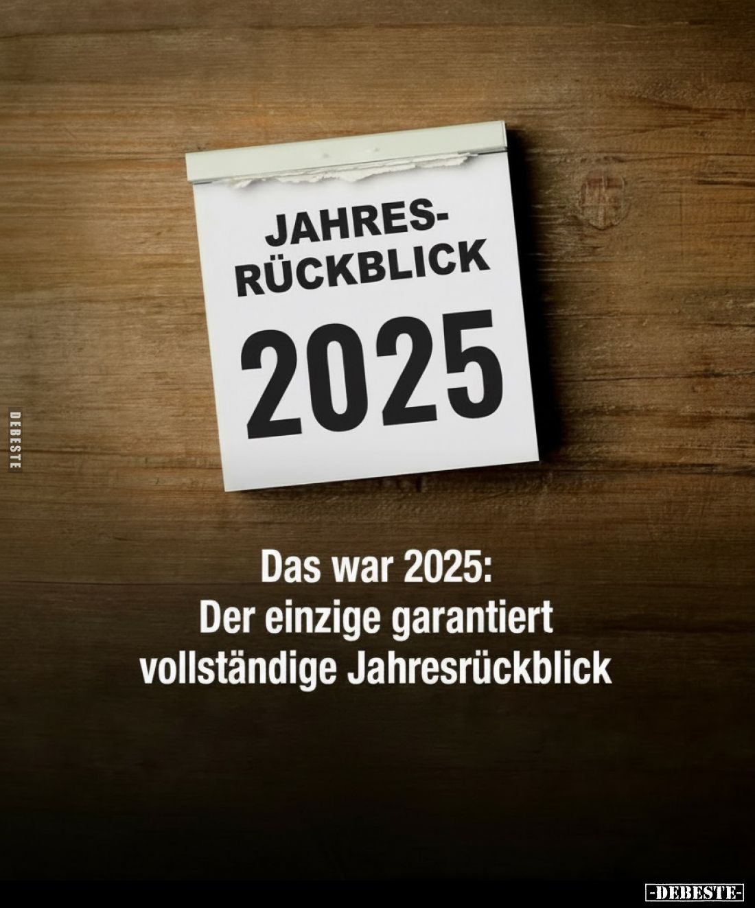 Das war 2025: Der einzige garantiert vollständige Jahresrückblick