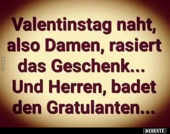 Valentinstag, Damen