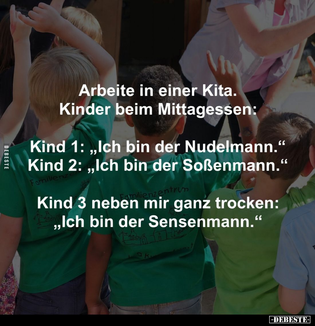 Arbeite in einer Kita. Kinder beim Mittagessen... - Lustige Bilder | DEBESTE.de