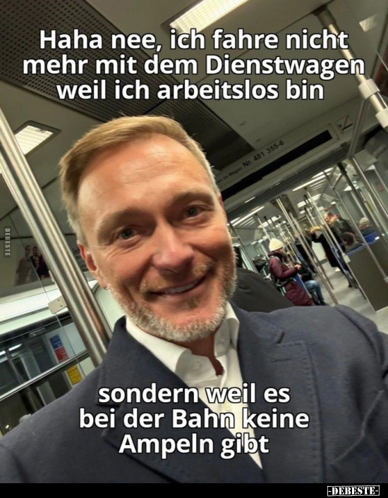 Haha nee, ich fahre nicht mehr mit dem Dienstwagen weil ich.. - Lustige Bilder | DEBESTE.de