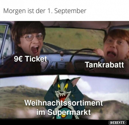 Morgen ist der 1 . September
