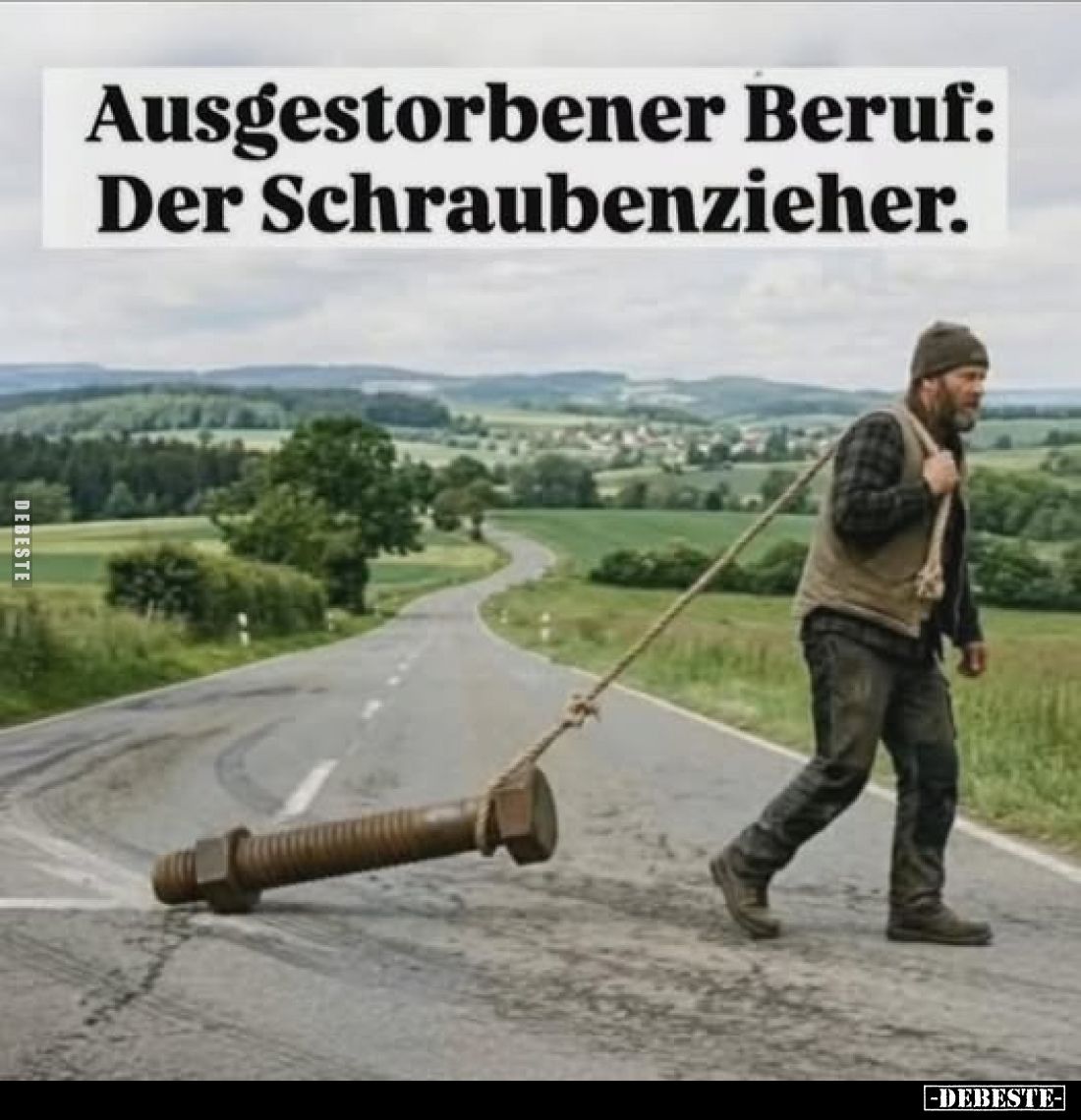 Ausgestorbener Beruf: Der Schraubenzieher.