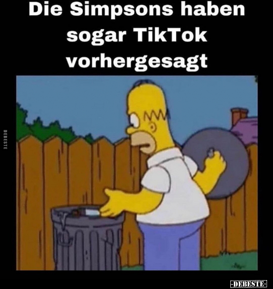 Die Simpsons haben sogar TikTok vorhergesagt.. - Lustige Bilder | DEBESTE.de