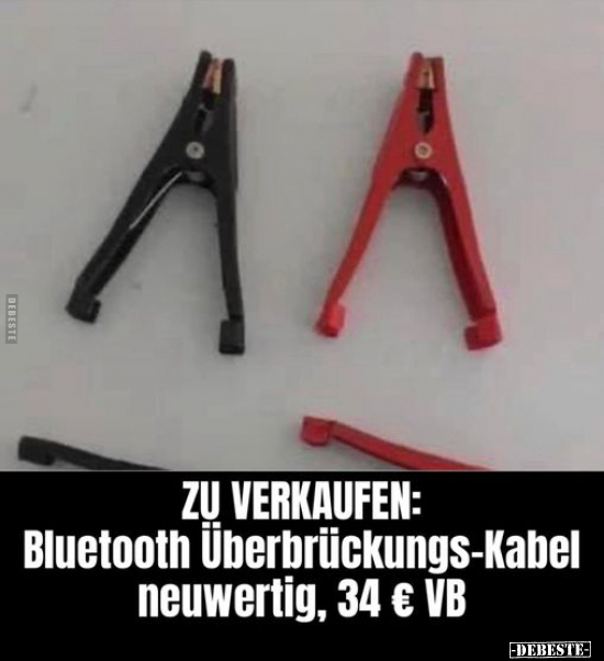 Zu verkaufen: Bluetooth Überbrückungs-Kabel neuwertig, 34 €.. - Lustige Bilder | DEBESTE.de