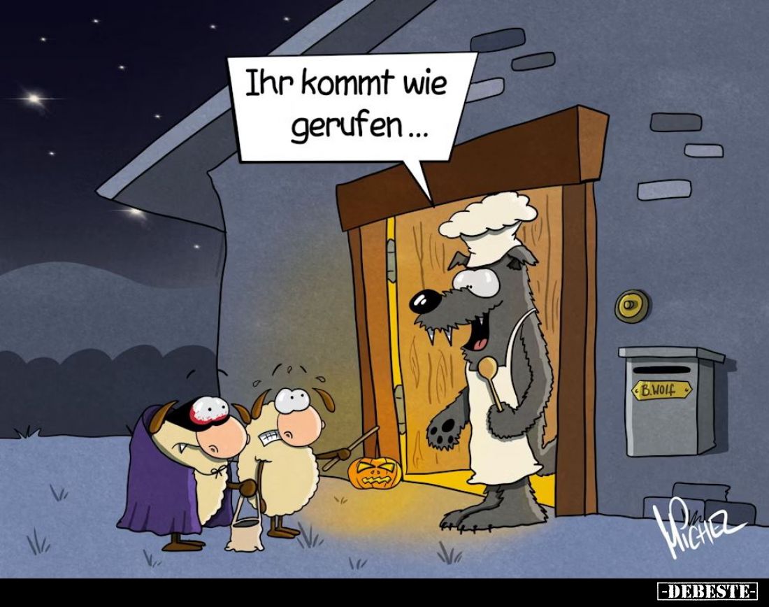 Ihr kommt wie gerufen...