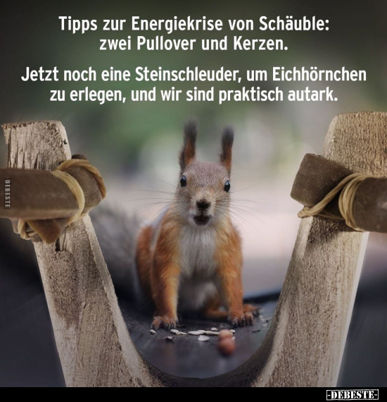 Tipps zur Energiekrise von Schäuble: zwei Pullover und.. - Lustige Bilder | DEBESTE.de