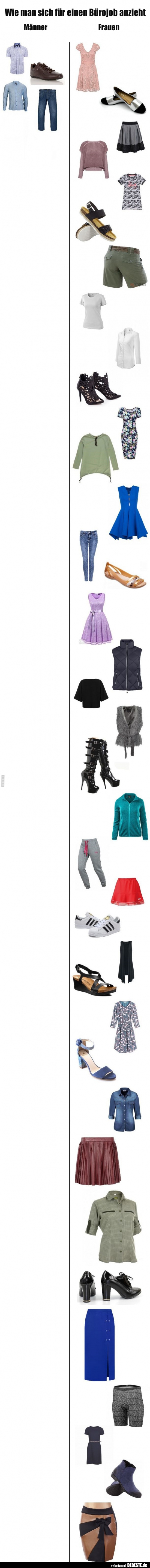 Wie man sich für einen Bürojob anzieht..