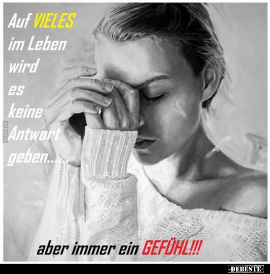 Auf VIELES im Leben wird es keine Antwort geben... - Lustige Bilder | DEBESTE.de