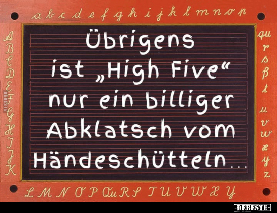 Übrigens ist "High Five".. - Lustige Bilder | DEBESTE.de