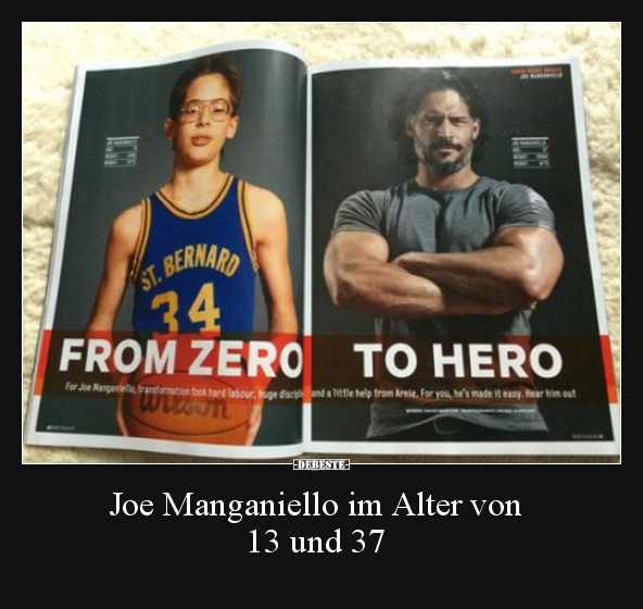 Joe Manganiello im Alter von 13 und 37.. - Lustige Bilder | DEBESTE.de