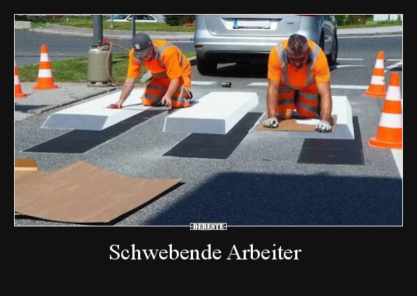 Schwebende Arbeiter.. - Lustige Bilder | DEBESTE.de