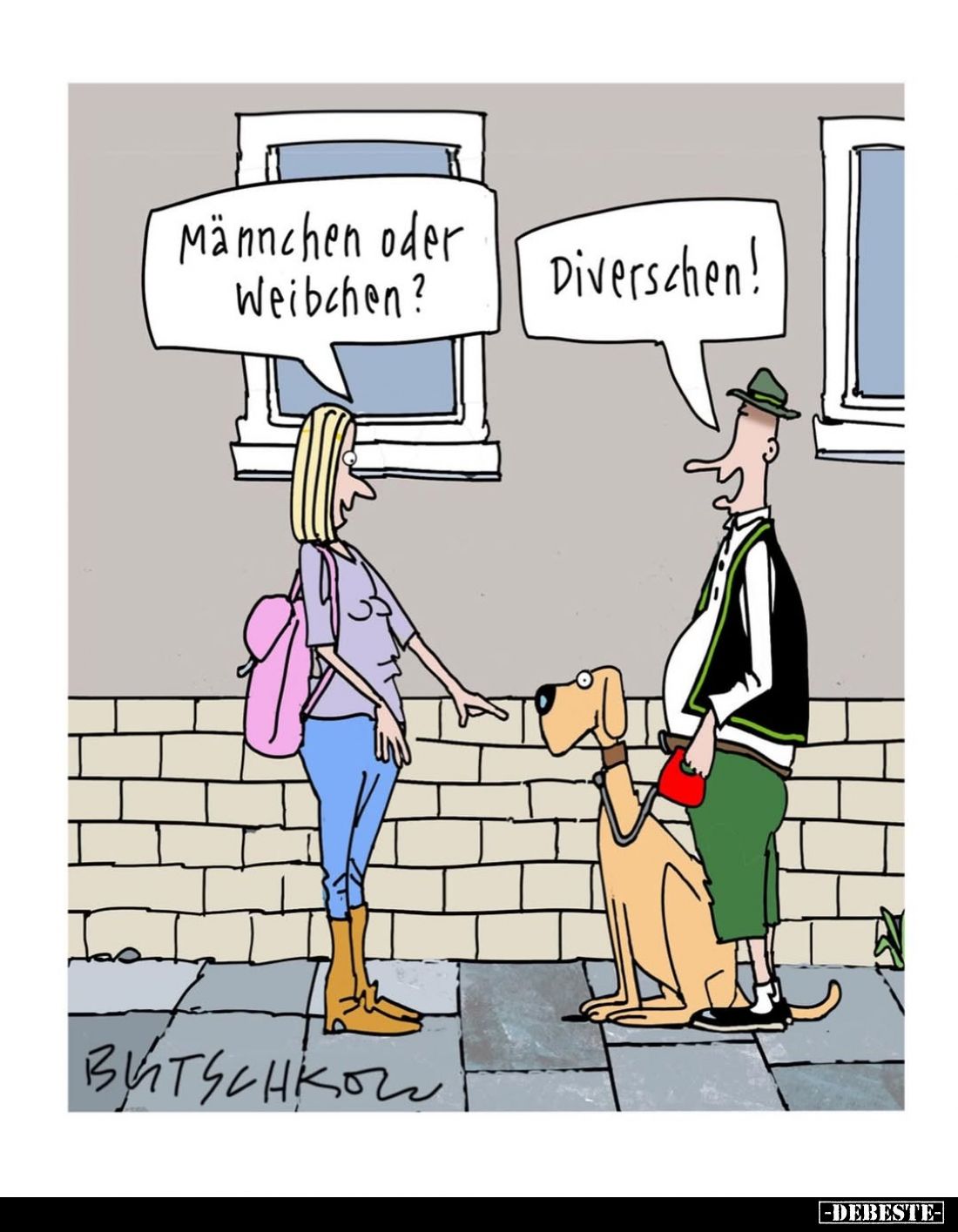 Männchen oder Weibchen?
Diverschen!