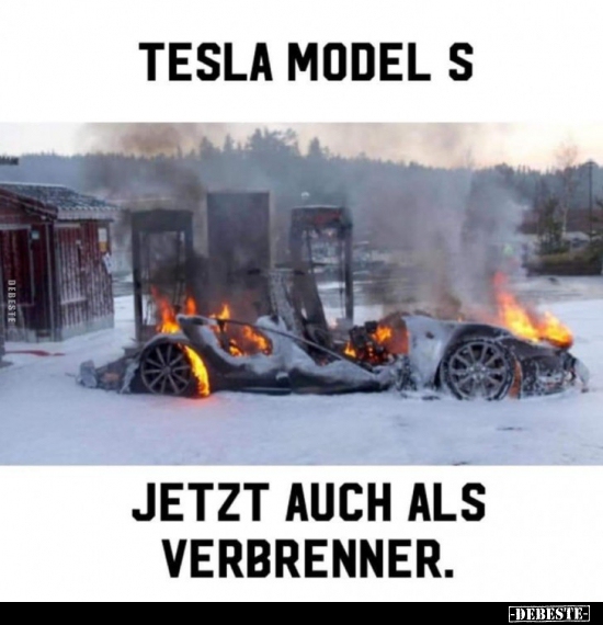 Tesla Model S - jetzt auch als Verbrenner.