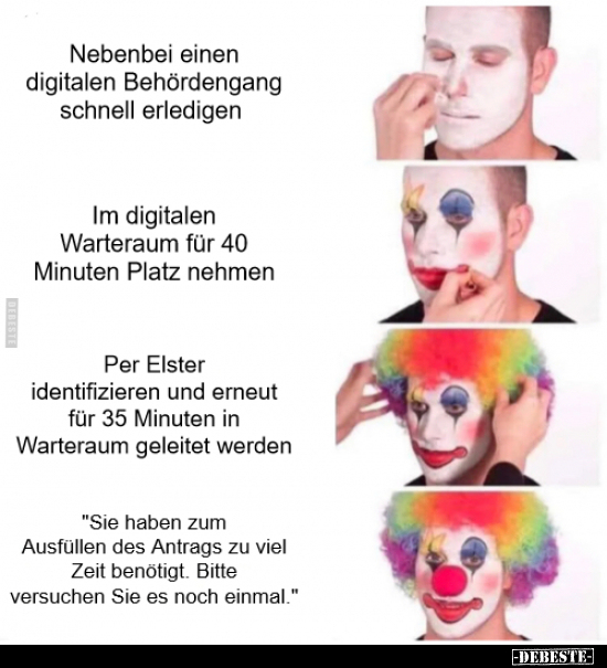 Nebenbei einen digitalen Behördengang schnell.. - Lustige Bilder | DEBESTE.de