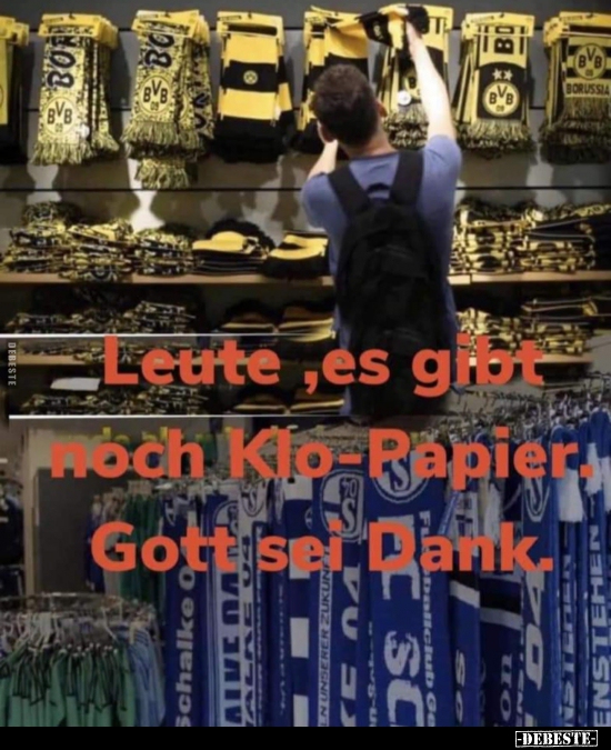 Leute, es gibt noch Klo-Papier.. - Lustige Bilder | DEBESTE.de