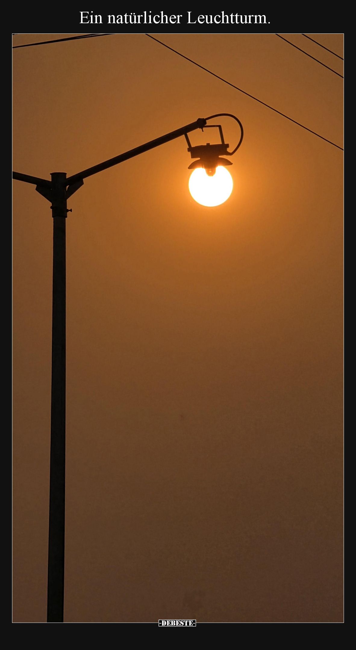 Ein natürlicher Leuchtturm