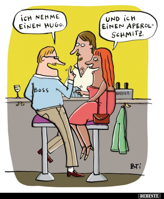 Ich nehme einen Hugo, und ich einen Aperolschmitz... - Lustige Bilder | DEBESTE.de