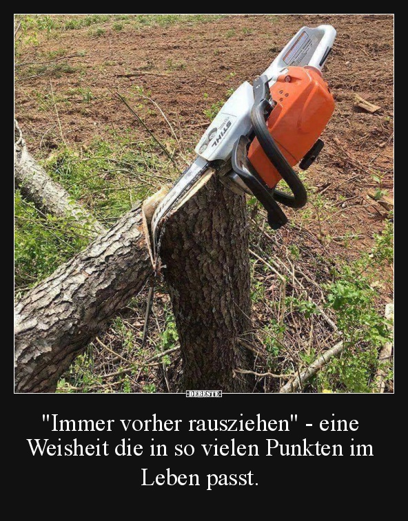 'Immer vorher rausziehen' - eine Weisheit die in so vielen Punkten.. - Lustige Bilder | DEBESTE.de