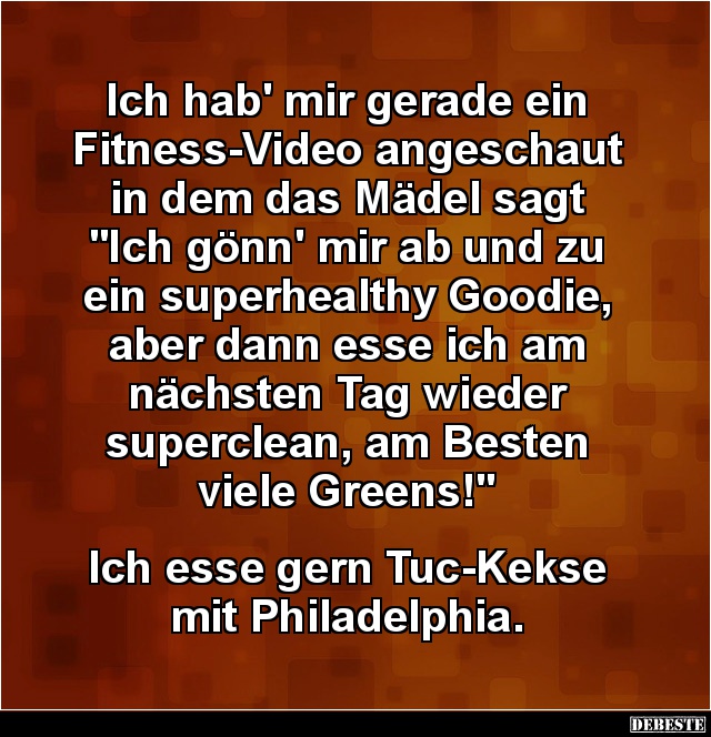 Ich hab' mir gerade ein Fitness-Video angeschaut... - Lustige Bilder | DEBESTE.de