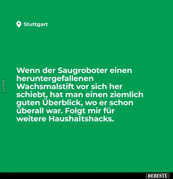 Wenn der Saugroboter.. - Lustige Bilder | DEBESTE.de