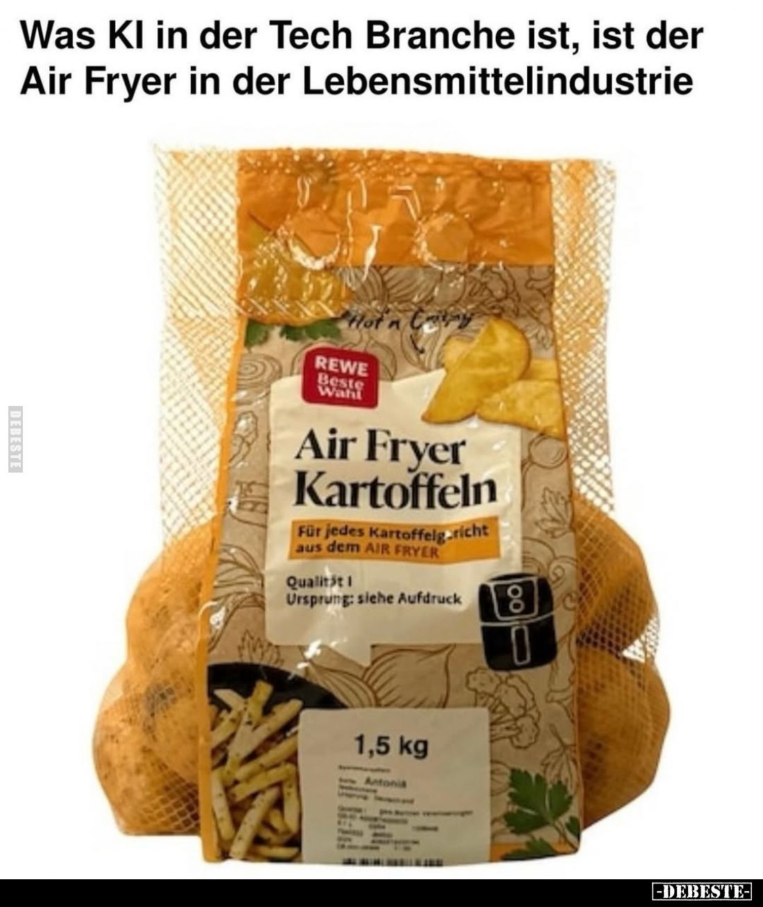Was KI in der Tech Branche ist, ist der Air Fryer in der Lebensmittelindustrie.