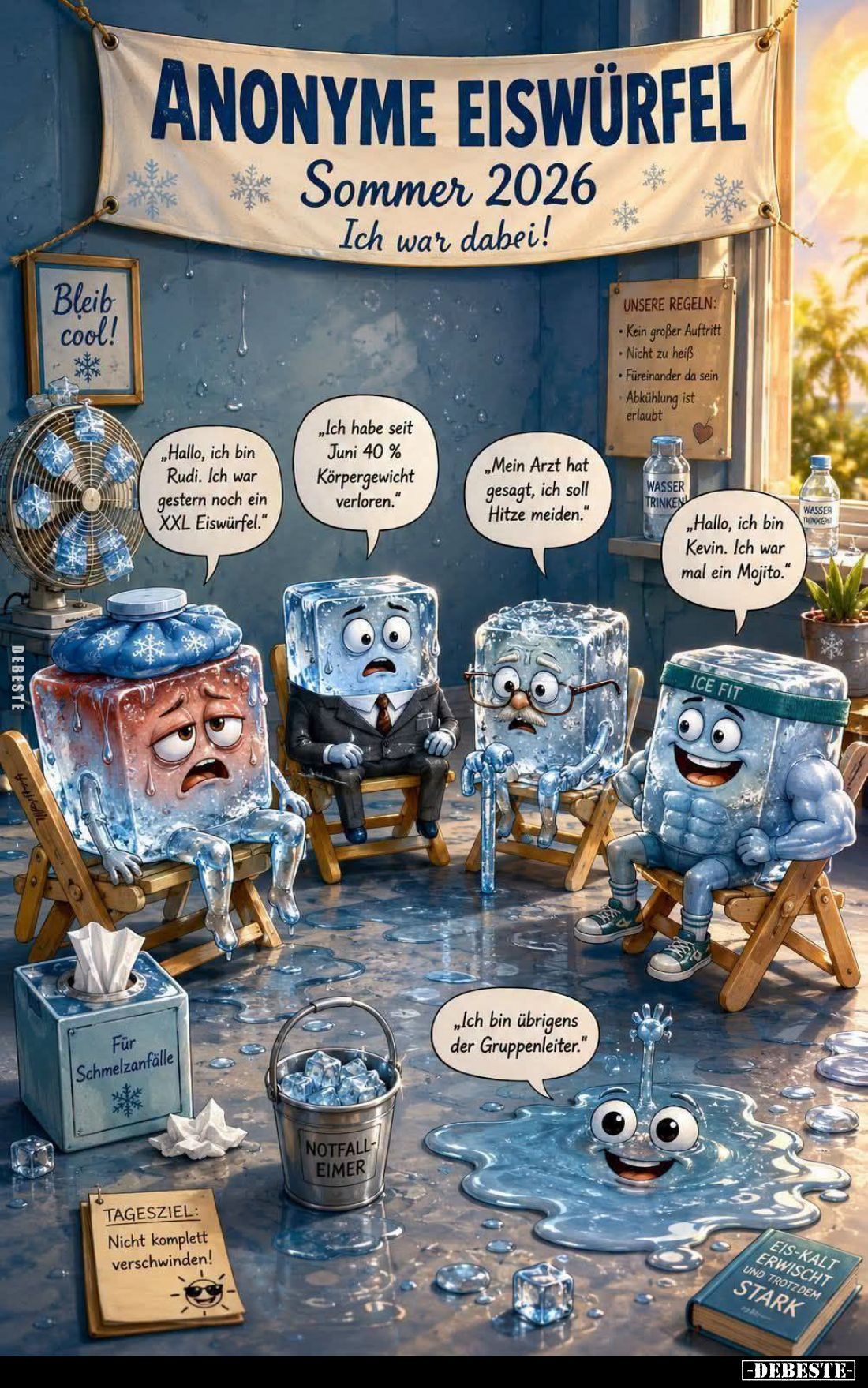 Hallo, ich bin Rudi. Ich war gestern noch ein XXL Eiswürfel. -
Ich habe seit Juni 40% Körpergewicht verloren. -
Mein Arzt h...