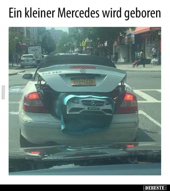 Ein kleiner Mercedes wird geboren... - Lustige Bilder | DEBESTE.de