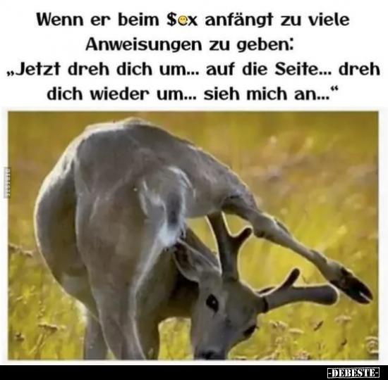 Wenn er beim S*ex anfängt zu viele Anweisungen.. - Lustige Bilder | DEBESTE.de