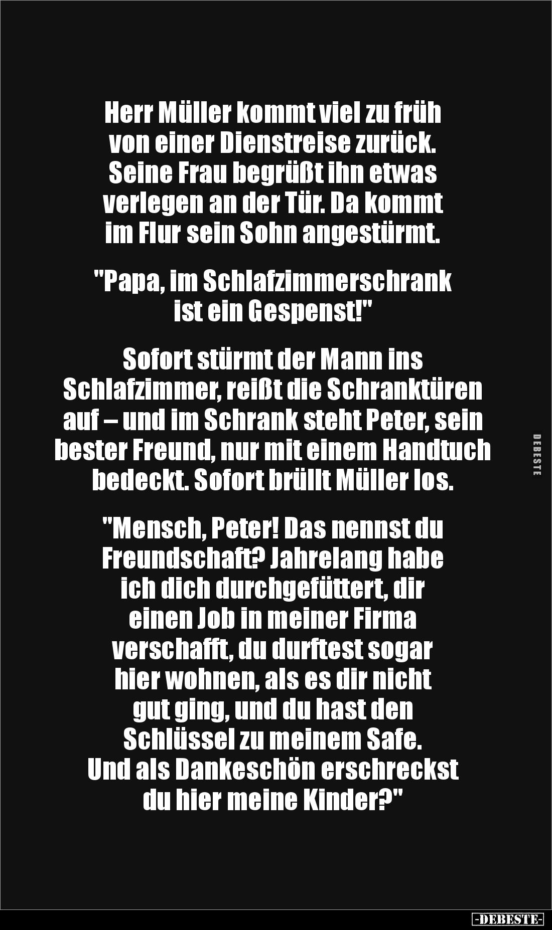 Herr Müller kommt viel zu früh... - Lustige Bilder | DEBESTE.de