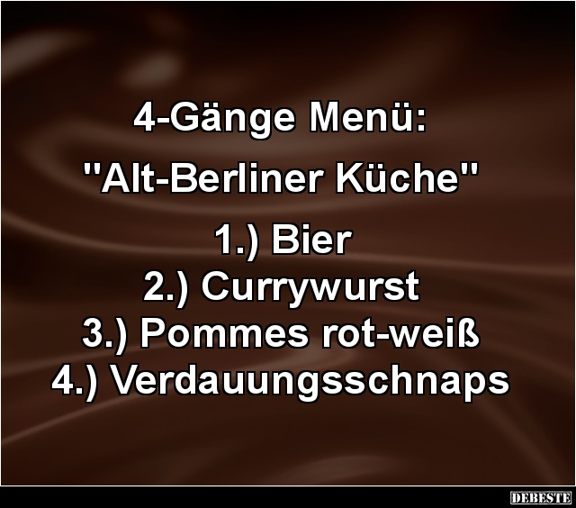 4-Gänge Menü... - Lustige Bilder | DEBESTE.de