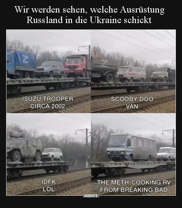 Wir werden sehen, welche Ausrüstung Russland in die.. - Lustige Bilder | DEBESTE.de